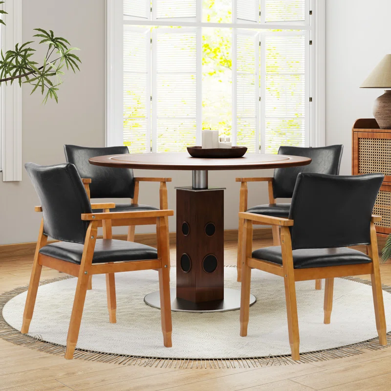 Actrice 18.5'' H Tufted Upholstered Beech Armchair - Image 3