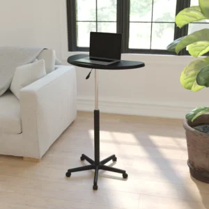 Robertson Eve Sit to Stand Height Adjustable Mobile Laptop Desk/Speaker's Lectern